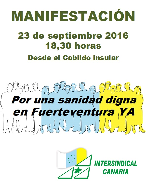Fuerteventura se manifiesta por el derecho a la Salud  y una Sanidad digna