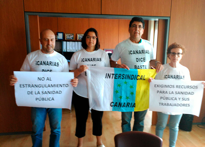 Intersindical ocupó las gerencias de la mayoría de hospitales canarios Intersindical ocupó las gerencias de la mayoría de hospitales canarios