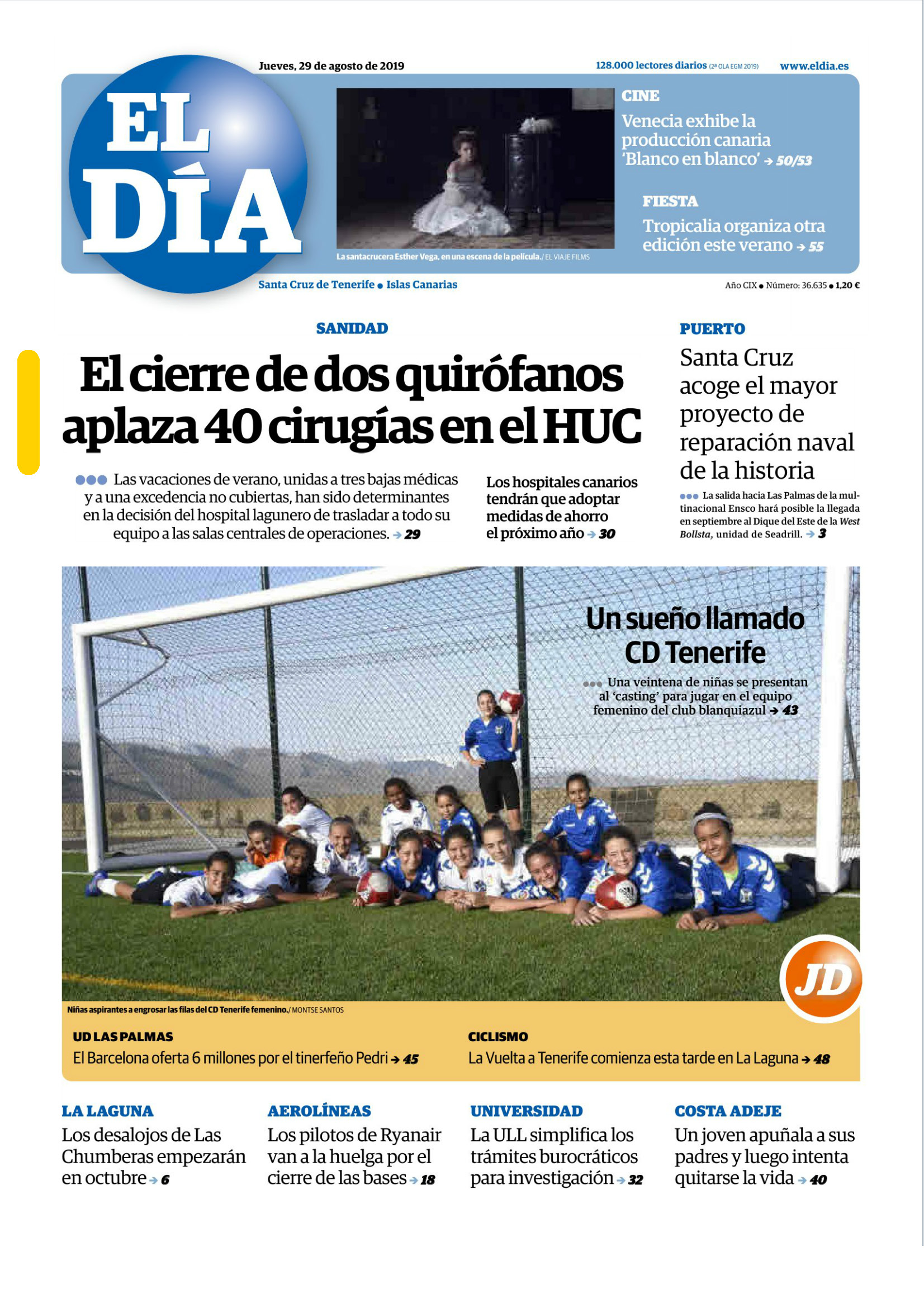 290819 EL DIA PORTADA-1