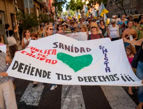 Nueva protesta en Tenerife para reclamar al gobierno una mejor sanidad pública