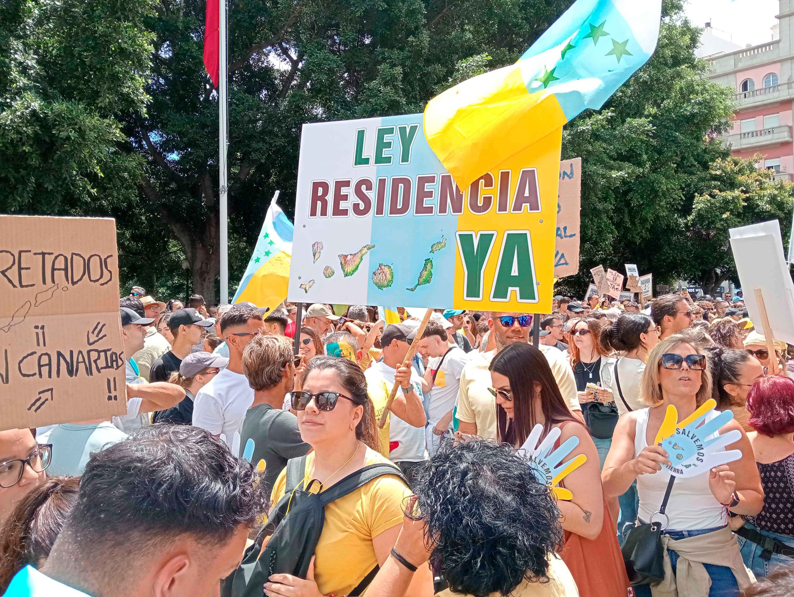 “Canarias no aguanta más” mantendrá las protestas en las 7 islas.