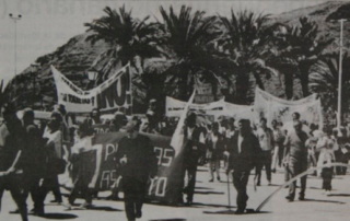 Protesta gomera por las actividades que lesionan el medio natural 8 de abril del 2000 Protesta gomera por las actividades que lesionan el medio natural 8 de abril del 2000