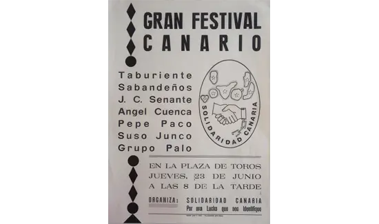 Multitudinario acto musical de reafirmación nacionalista canaria 23 de junio de 1977 Multitudinario acto musical de reafirmación nacionalista canaria 23 de junio de 1977