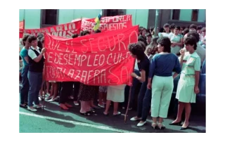 Encierro de los aparceros en la Junta de Canarias y en Santa Ana 28 de julio de 1980 Encierro de los aparceros en la Junta de Canarias y en Santa Ana 28 de julio de 1980