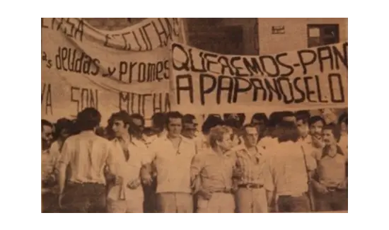Primera manifestación obrera tras la muerte de Franco 19 de agosto de 1976 Primera manifestación obrera tras la muerte de Franco 19 de agosto de 1976