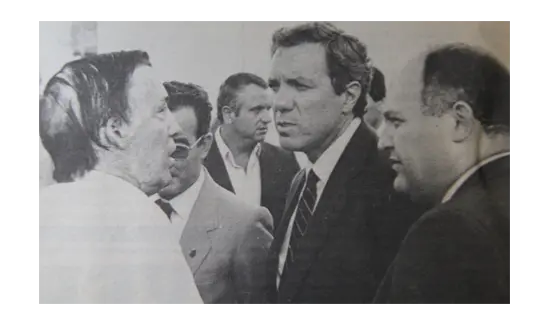 El ministro Barrionuevo duramente contestado en su visita a  La Gomera 11 de septiembre de 1985