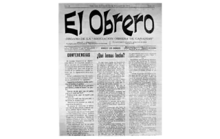 Se publica el número 1 de “El Obrero” 8 de septiembre de 1900 Se publica el número 1 de “El Obrero” 8 de septiembre de 1900