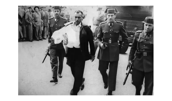 Muere ejecutado a garrote vil, Juan García “El Corredera” 19 de octubre de 1959.
