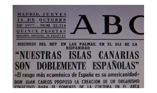 Fuerte contestación en Las Palmas a los actos al Día de la Hispanidad 12 de octubre de 1991