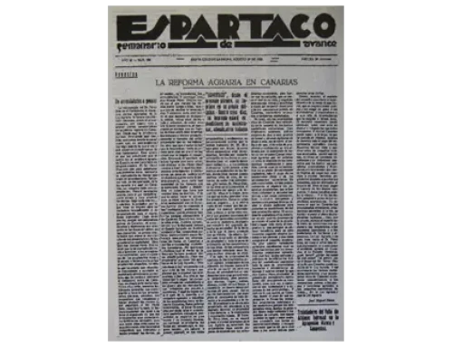 La independencia de Canarias, reivindicación del Partido Comunista de España 28 de octubre de 1933