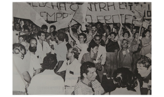 12 mil personas en las Palmas en apoyo de los trabajadores portuarios 24 de Noviembre de 1988