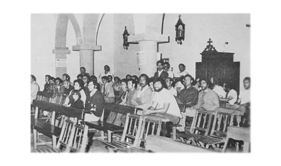 Encierro de los trabajadores del Frío industrial de Tenerife 17 de diciembre 1977
