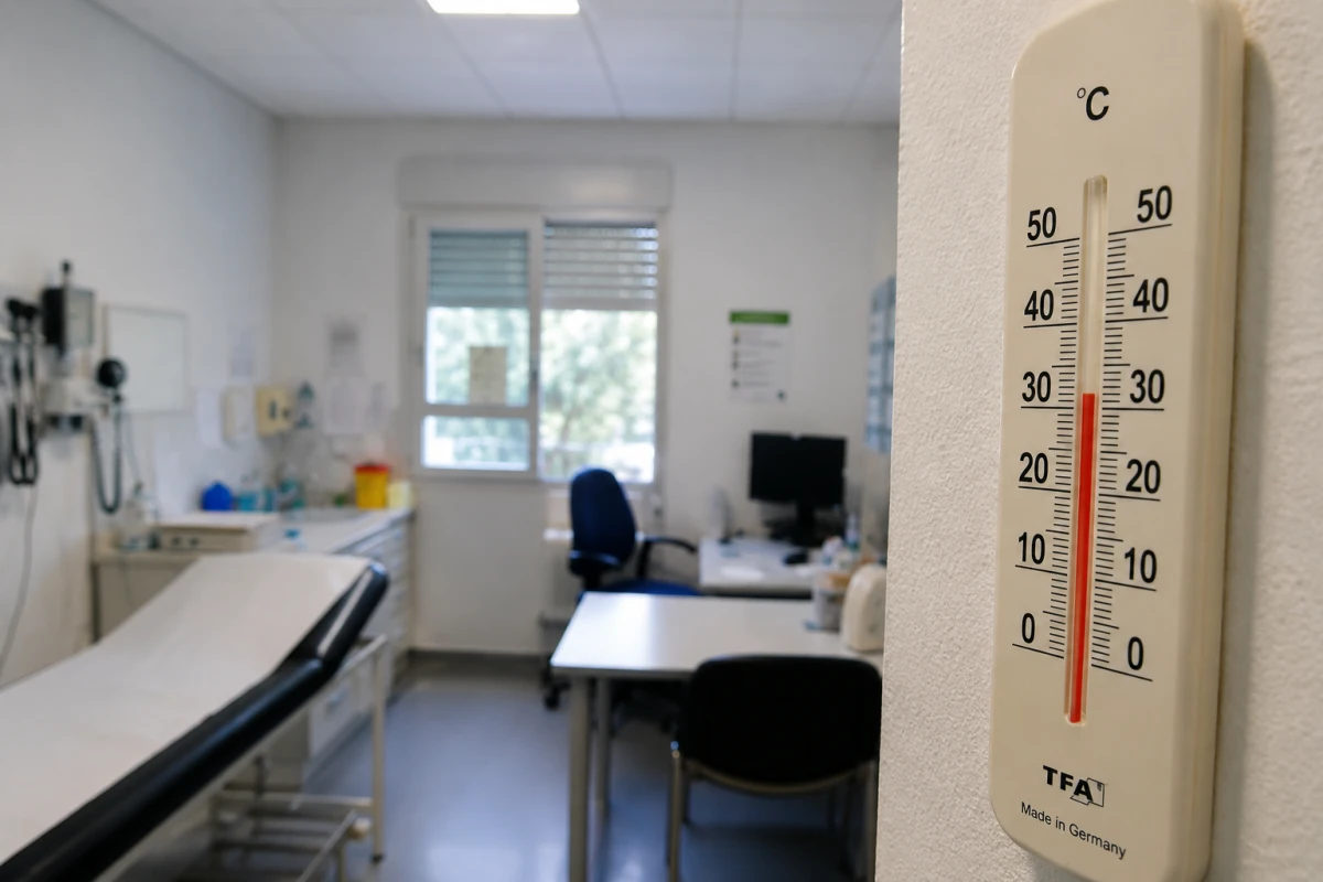 El gobierno de Canarias continúa ignorando las altas temperaturas que alcanzan los hospitales públicos El gobierno de Canarias continúa ignorando las altas temperaturas que alcanzan los hospitales públicos