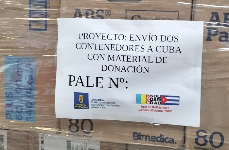 Intersindical Canaria-Salud participa en el envío solidario de paneles solares a CUBA